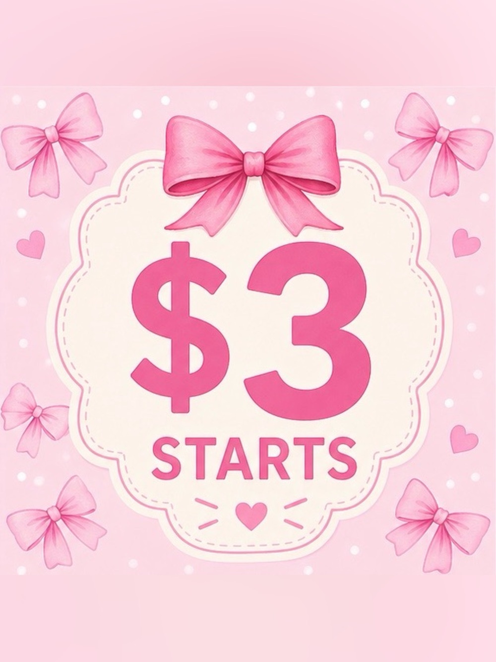 $3 start for my live show